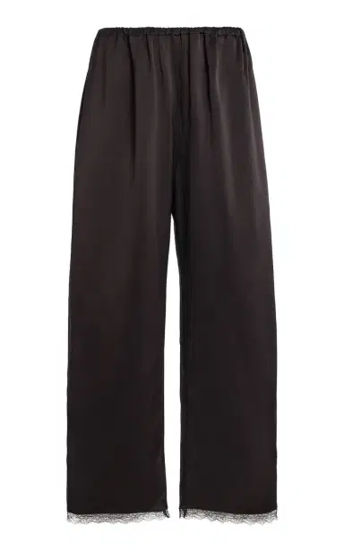 LESET Barb Lace-Trimmed Satin Crop Pants | Thumbnail 9 LESET Barb Lace-Trimmed Satin Crop Pants | Thumbnail 9