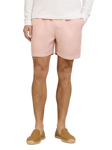 Onia Men's Air Linen-Blend Shorts - Pink Sand | Thumbnail 1 Onia Men's Air Linen-Blend Shorts - Pink Sand | Thumbnail 1
