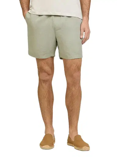 Onia Men's Air Linen-Blend Shorts - Elm | Thumbnail 1 Onia Men's Air Linen-Blend Shorts - Elm | Thumbnail 1