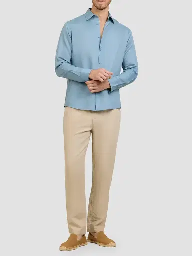 Onia Men's Air Linen-Blend Drawstring Pants - Dune | Thumbnail 2 Onia Men's Air Linen-Blend Drawstring Pants - Dune | Thumbnail 2