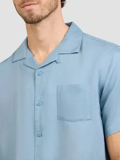 Onia Men's Air Linen-Blend Camp Shirt | Thumbnail 4 Onia Men's Air Linen-Blend Camp Shirt | Thumbnail 4