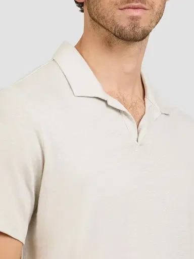 Onia Men's Shaun Stretch-Linen Polo Shirt - | Thumbnail 4 Onia Men's Shaun Stretch-Linen Polo Shirt - | Thumbnail 4