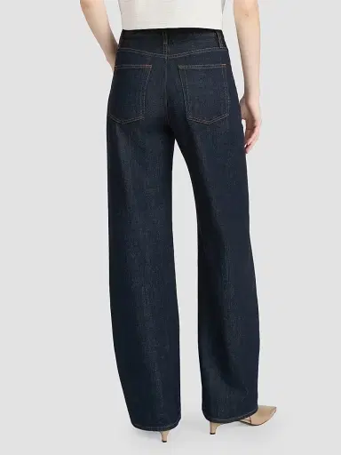 FRAME Women's The Off Duty Drawstring Bow Jeans - Rinse | Thumbnail 2 FRAME Women's The Off Duty Drawstring Bow Jeans - Rinse | Thumbnail 2