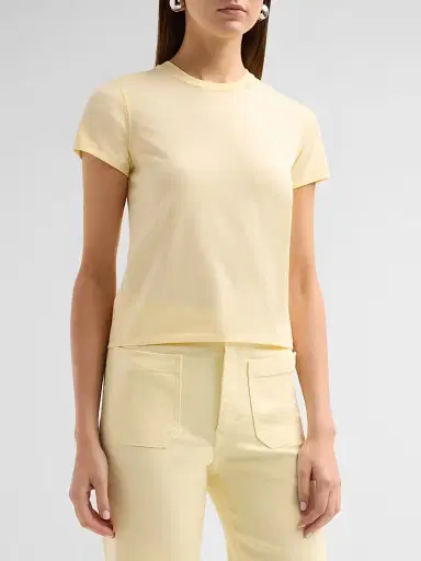 Frame Women's The Vintage Baby T-Shirt - Lemon - Size XL | Thumbnail 4 Frame Women's The Vintage Baby T-Shirt - Lemon - Size XL | Thumbnail 4