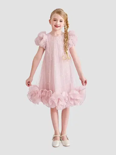 Tulleen Little Girl's & Girl's Thalina Dress - Pink | Thumbnail 2 Tulleen Little Girl's & Girl's Thalina Dress - Pink | Thumbnail 2