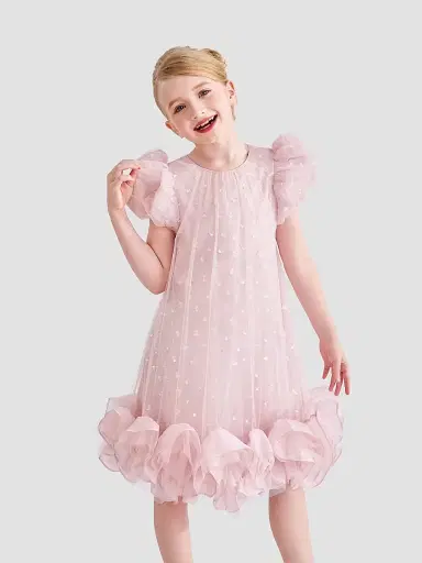 Tulleen Little Girl's & Girl's Thalina Dress - Pink | Thumbnail 3 Tulleen Little Girl's & Girl's Thalina Dress - Pink | Thumbnail 3