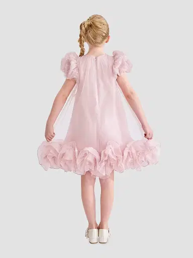 Tulleen Little Girl's & Girl's Thalina Dress - Pink | Thumbnail 4 Tulleen Little Girl's & Girl's Thalina Dress - Pink | Thumbnail 4