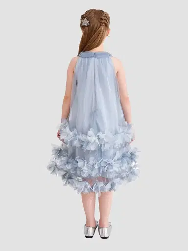 Tulleen Little Girl's & Girl's Elaris Dress - Blue | Thumbnail 5 Tulleen Little Girl's & Girl's Elaris Dress - Blue | Thumbnail 5