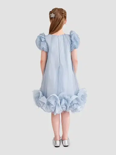 Tulleen Little Girl's & Girl's Thalina Dress - Blue | Thumbnail 4 Tulleen Little Girl's & Girl's Thalina Dress - Blue | Thumbnail 4