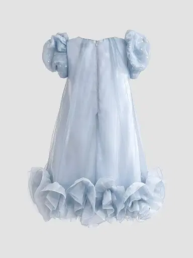 Tulleen Little Girl's & Girl's Thalina Dress - Blue | Thumbnail 5 Tulleen Little Girl's & Girl's Thalina Dress - Blue | Thumbnail 5