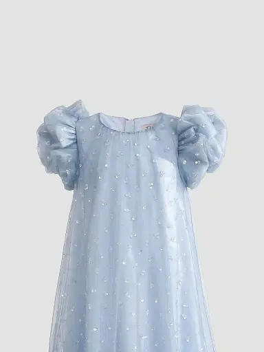 Tulleen Little Girl's & Girl's Thalina Dress - Blue | Thumbnail 6 Tulleen Little Girl's & Girl's Thalina Dress - Blue | Thumbnail 6