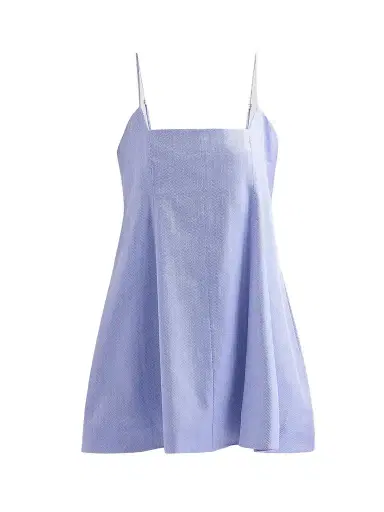 Brandon Maxwell Women's The Zinnia Wool-Silk Trapeze Minidress | Thumbnail 1 Brandon Maxwell Women's The Zinnia Wool-Silk Trapeze Minidress | Thumbnail 1
