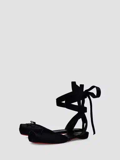 Christian Louboutin Women's Cassia Lace Up Flats | Thumbnail 2 Christian Louboutin Women's Cassia Lace Up Flats | Thumbnail 2
