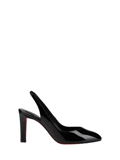 Christian Louboutin Women's Fanny Love Slingback Heels - Black | Thumbnail 1 Christian Louboutin Women's Fanny Love Slingback Heels - Black | Thumbnail 1