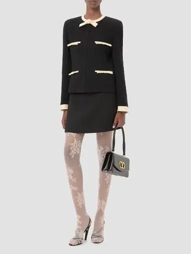 Valentino Garavani Women's Plain Wool Tweed Jacket | Thumbnail 2 Valentino Garavani Women's Plain Wool Tweed Jacket | Thumbnail 2