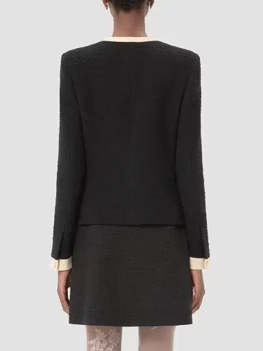 Valentino Garavani Women's Plain Wool Tweed Jacket | Thumbnail 5 Valentino Garavani Women's Plain Wool Tweed Jacket | Thumbnail 5