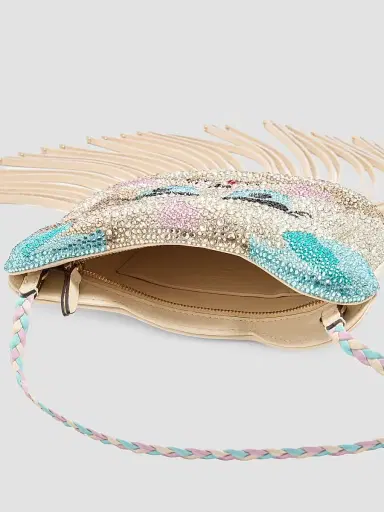 Valentino Garavani Women's Le Chat De La Maison Shoulder Bag with Rhinestones | Thumbnail 7 Valentino Garavani Women's Le Chat De La Maison Shoulder Bag with Rhinestones | Thumbnail 7