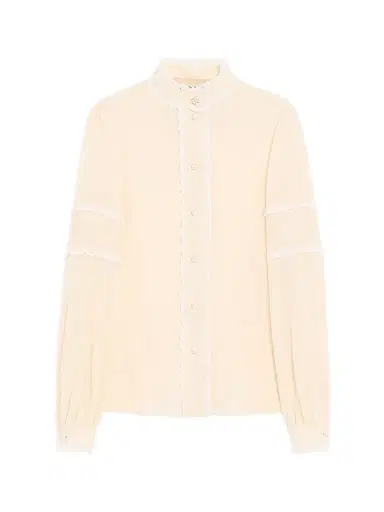 Valentino Garavani Women's Crepe De Chine Shirt | Thumbnail 1 Valentino Garavani Women's Crepe De Chine Shirt | Thumbnail 1