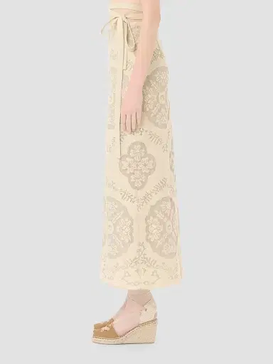 Valentino Garavani Women's Skirt in Floral Stamp Blanket | Thumbnail 4 Valentino Garavani Women's Skirt in Floral Stamp Blanket | Thumbnail 4