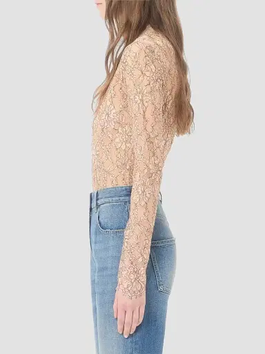 Valentino Garavani Women's Rebrodé Lace Bodysuit - Skin | Thumbnail 4 Valentino Garavani Women's Rebrodé Lace Bodysuit - Skin | Thumbnail 4