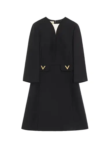 Valentino Garavani Women's Crepe Couture Midi Dress | Thumbnail 1 Valentino Garavani Women's Crepe Couture Midi Dress | Thumbnail 1