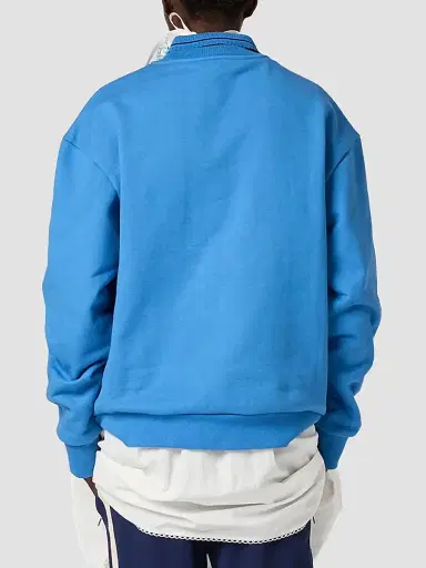Miu Miu Women's Cotton Fleece Sweatshirt - Blue - Size Large | Thumbnail 4 Miu Miu Women's Cotton Fleece Sweatshirt - Blue - Size Large | Thumbnail 4