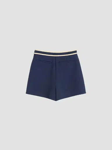 Valentino Garavani Women's Crepe Couture Shorts - Indigo Birch | Thumbnail 2 Valentino Garavani Women's Crepe Couture Shorts - Indigo Birch | Thumbnail 2