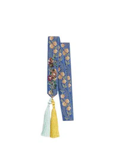 Valentino Garavani Women's Embroidered Viscose Bandeau Scarf | Thumbnail 1 Valentino Garavani Women's Embroidered Viscose Bandeau Scarf | Thumbnail 1