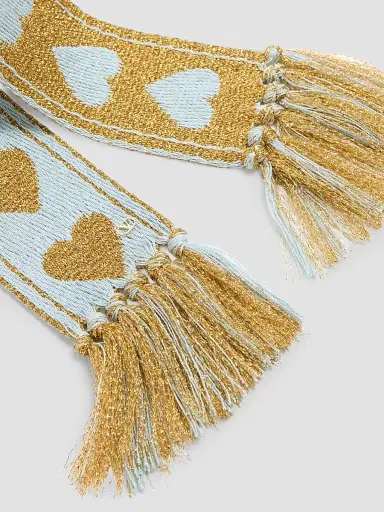 Valentino Women's Antibes Scarf with Metallic Fiber | Thumbnail 2 Valentino Women's Antibes Scarf with Metallic Fiber | Thumbnail 2