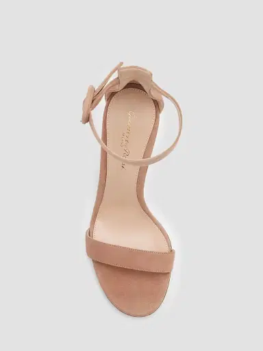 Gianvito Rossi Women's Portofino 85MM Suede Sandals - Praline | Thumbnail 4 Gianvito Rossi Women's Portofino 85MM Suede Sandals - Praline | Thumbnail 4