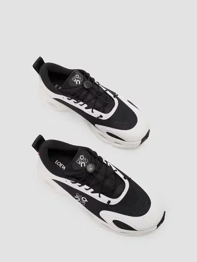 Loewe Men's X ON Cloudsolo Low-Top Sneakers - Black Eggshell - Size 7 | Thumbnail 4 Loewe Men's X ON Cloudsolo Low-Top Sneakers - Black Eggshell - Size 7 | Thumbnail 4