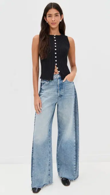 Free People Tilly Vest Black | Thumbnail 5 Free People Tilly Vest Black | Thumbnail 5