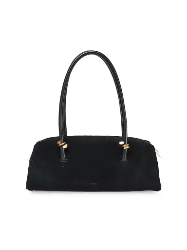 SIMKHAI Women's Devon Suede Shoulder Bag - Black | Thumbnail 1 SIMKHAI Women's Devon Suede Shoulder Bag - Black | Thumbnail 1
