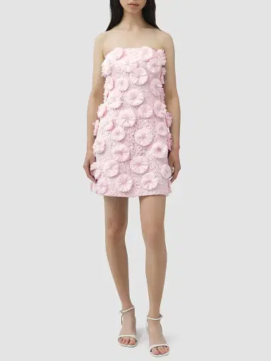 Simkhai Women's Holland Floral Strapless Minidress - Cotton Candy - Size 14 | Thumbnail 2 Simkhai Women's Holland Floral Strapless Minidress - Cotton Candy - Size 14 | Thumbnail 2