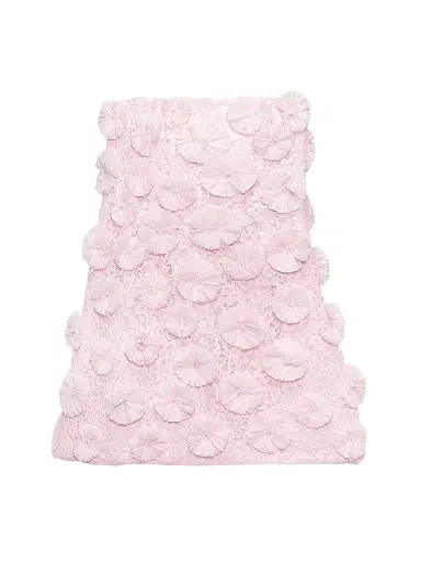 Simkhai Women's Holland Floral Strapless Minidress - Cotton Candy - Size 14 | Thumbnail 1 Simkhai Women's Holland Floral Strapless Minidress - Cotton Candy - Size 14 | Thumbnail 1