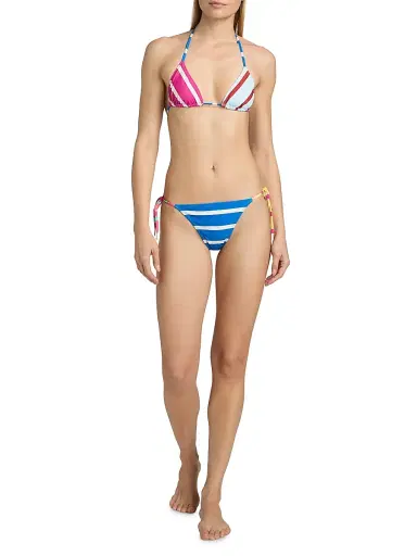 Solid & Striped Women's The Iris Reversible Bikini Bottom - Colorblock Stripe - Size XS | Thumbnail 2 Solid & Striped Women's The Iris Reversible Bikini Bottom - Colorblock Stripe - Size XS | Thumbnail 2