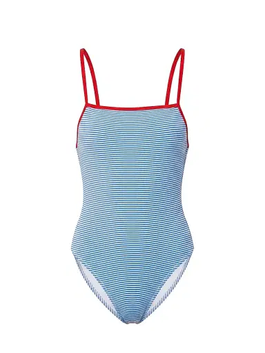 Solid & Striped Women's The Renna One-Piece Swimsuit - Marina Blue | Thumbnail 1 Solid & Striped Women's The Renna One-Piece Swimsuit - Marina Blue | Thumbnail 1