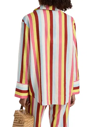 Solid & Striped Women's The Livia Stripe Linen-Blend Tunic - Symi Stripe - Size XS | Thumbnail 5 Solid & Striped Women's The Livia Stripe Linen-Blend Tunic - Symi Stripe - Size XS | Thumbnail 5