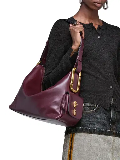 Marc Jacobs Women's Scene Large Leather Shoulder Bag - Dark Port | Thumbnail 2 Marc Jacobs Women's Scene Large Leather Shoulder Bag - Dark Port | Thumbnail 2