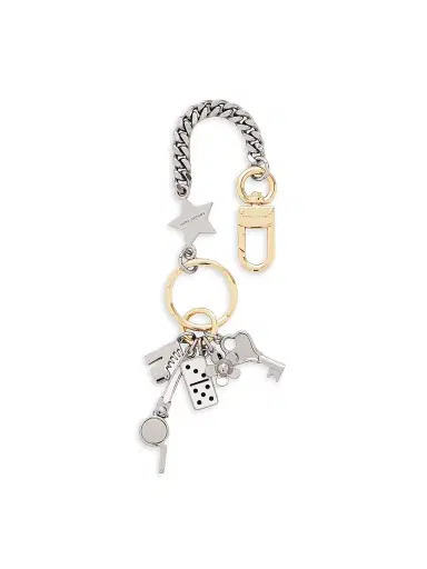 Marc Jacobs Women's Multi-Charm Chain Bag Charm - Nickel | Thumbnail 1 Marc Jacobs Women's Multi-Charm Chain Bag Charm - Nickel | Thumbnail 1