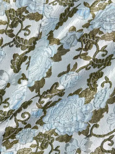 ALICE + OLIVIA Women's Tatum Floral Satin Minidress - Mineral Blue | Thumbnail 7 ALICE + OLIVIA Women's Tatum Floral Satin Minidress - Mineral Blue | Thumbnail 7