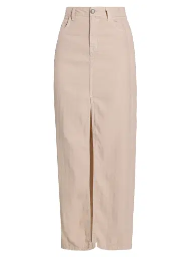 L'AGENCE Women's Carmy Denim Maxi Skirt - Cement | Thumbnail 1 L'AGENCE Women's Carmy Denim Maxi Skirt - Cement | Thumbnail 1