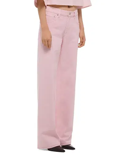 Helmut Lang Women's Wardrobe Colored Slim Jeans - Peony | Thumbnail 4 Helmut Lang Women's Wardrobe Colored Slim Jeans - Peony | Thumbnail 4