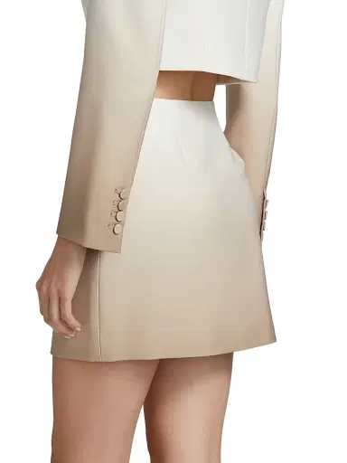 Et Ochs Women's Holden Ombré Miniskirt - Taupe | Thumbnail 5 Et Ochs Women's Holden Ombré Miniskirt - Taupe | Thumbnail 5