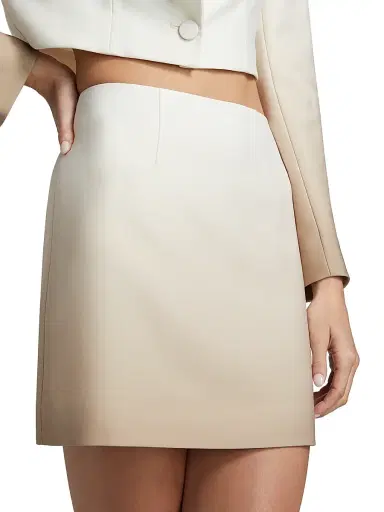Et Ochs Women's Holden Ombré Miniskirt - Taupe | Thumbnail 6 Et Ochs Women's Holden Ombré Miniskirt - Taupe | Thumbnail 6