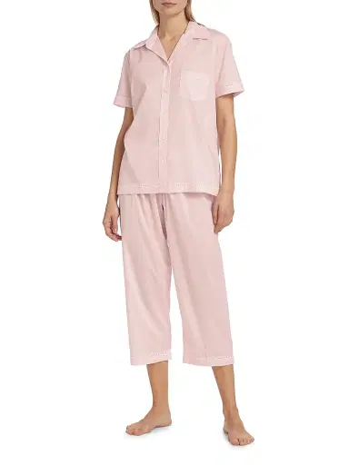 Pour Les Femmes Women's Core Classics Pajama Set - Pink | Thumbnail 3 Pour Les Femmes Women's Core Classics Pajama Set - Pink | Thumbnail 3