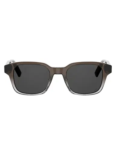 Dior Men's DioRibbon R1I 48MM Square Sunglasses - Dark Brown Smoke | Thumbnail 2 Dior Men's DioRibbon R1I 48MM Square Sunglasses - Dark Brown Smoke | Thumbnail 2