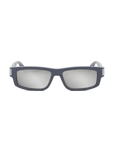 Dior Men's CD Icon S2I 55MM Rectangular Sunglasses - Grey Smoke Mirror | Thumbnail 2 Dior Men's CD Icon S2I 55MM Rectangular Sunglasses - Grey Smoke Mirror | Thumbnail 2