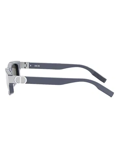 Dior Men's CD Icon S2I 55MM Rectangular Sunglasses - Grey Smoke Mirror | Thumbnail 4 Dior Men's CD Icon S2I 55MM Rectangular Sunglasses - Grey Smoke Mirror | Thumbnail 4