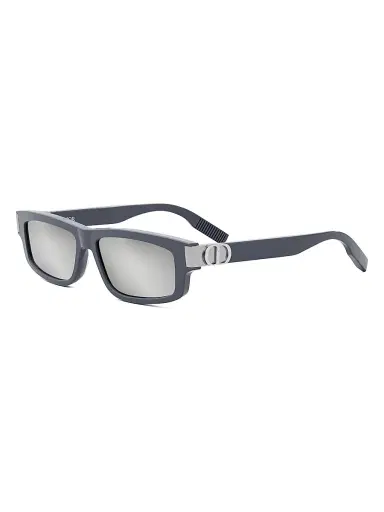 Dior Men's CD Icon S2I 55MM Rectangular Sunglasses - Grey Smoke Mirror | Thumbnail 1 Dior Men's CD Icon S2I 55MM Rectangular Sunglasses - Grey Smoke Mirror | Thumbnail 1